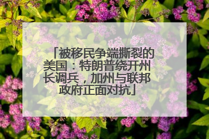 被移民争端撕裂的美国：特朗普绕开州长调兵，加州与联邦政府正面对抗