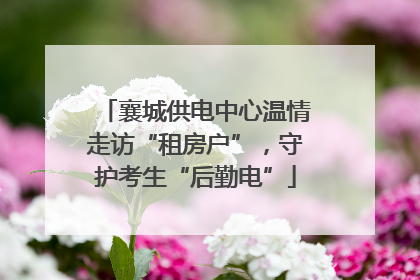 襄城供电中心温情走访“租房户”，守护考生“后勤电”