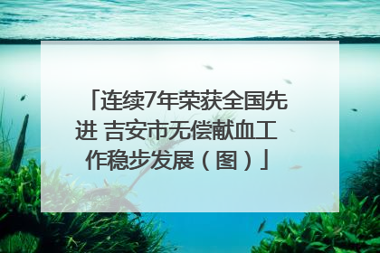 连续7年荣获全国先进 吉安市无偿献血工作稳步发展（图）