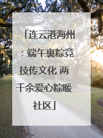 连云港海州：端午裹粽竞技传文化 两千余爱心粽暖社区