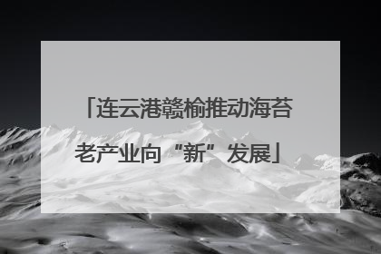 连云港赣榆推动海苔老产业向“新”发展