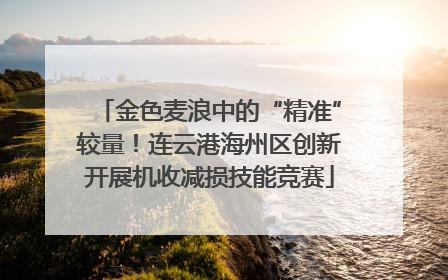 金色麦浪中的“精准”较量！连云港海州区创新开展机收减损技能竞赛