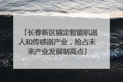 长春新区锚定智能机器人和传感器产业，抢占未来产业发展制高点