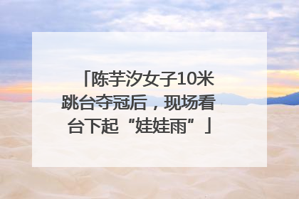 陈芋汐女子10米跳台夺冠后，现场看台下起“娃娃雨”