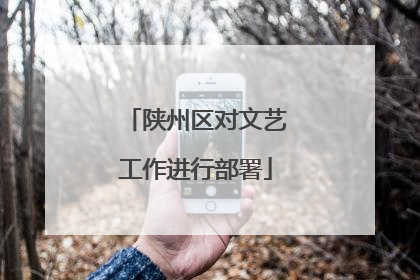 陕州区对文艺工作进行部署