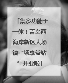 集多功能于一体！青岛西海岸新区大场镇“场享益站”开业啦