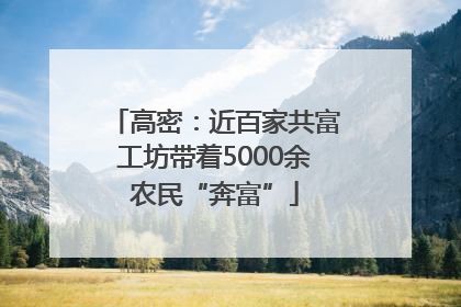 高密：近百家共富工坊带着5000余农民“奔富”