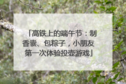 高铁上的端午节：制香囊、包粽子，小朋友第一次体验投壶游戏