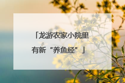 龙游农家小院里有新“养鱼经”
