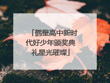 鹤壁高中新时代好少年颁奖典礼星光璀璨