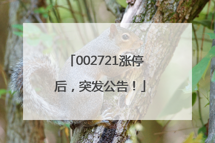 002721涨停后，突发公告！