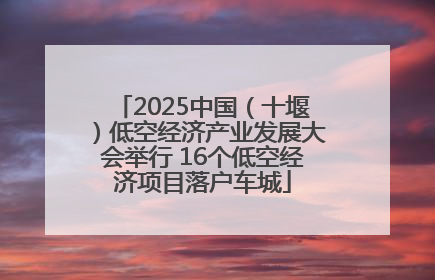 2025中国（十堰）低空经济产业发展大会举行 16个低空经济项目落户车城