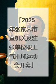 2025年张家界市直机关及驻张单位职工气排球运动会开幕