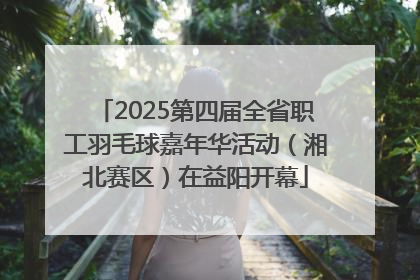 2025第四届全省职工羽毛球嘉年华活动（湘北赛区）在益阳开幕