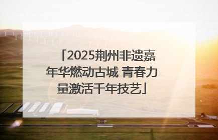 2025荆州非遗嘉年华燃动古城 青春力量激活千年技艺