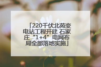 220千伏北苑变电站工程开建 石家庄“1+4”电网布局全部落地实施