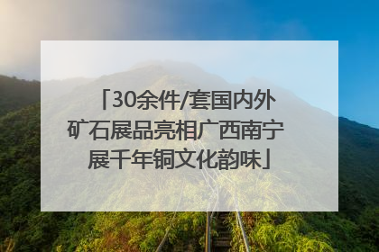 30余件/套国内外矿石展品亮相广西南宁 展千年铜文化韵味