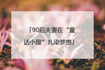 90后夫妻在“童话小屋”扎染梦想