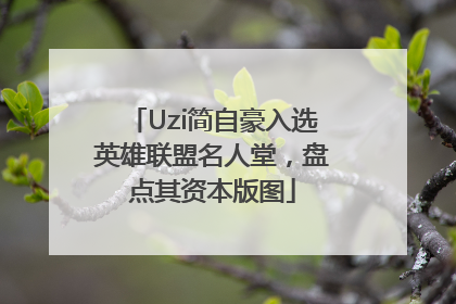 Uzi简自豪入选英雄联盟名人堂，盘点其资本版图
